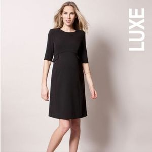 Seraphine Black Maternity Shift Dress